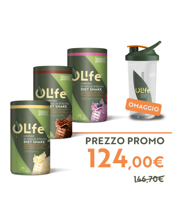 PROMO OLife® DIET SHAKE | 3 GUSTI